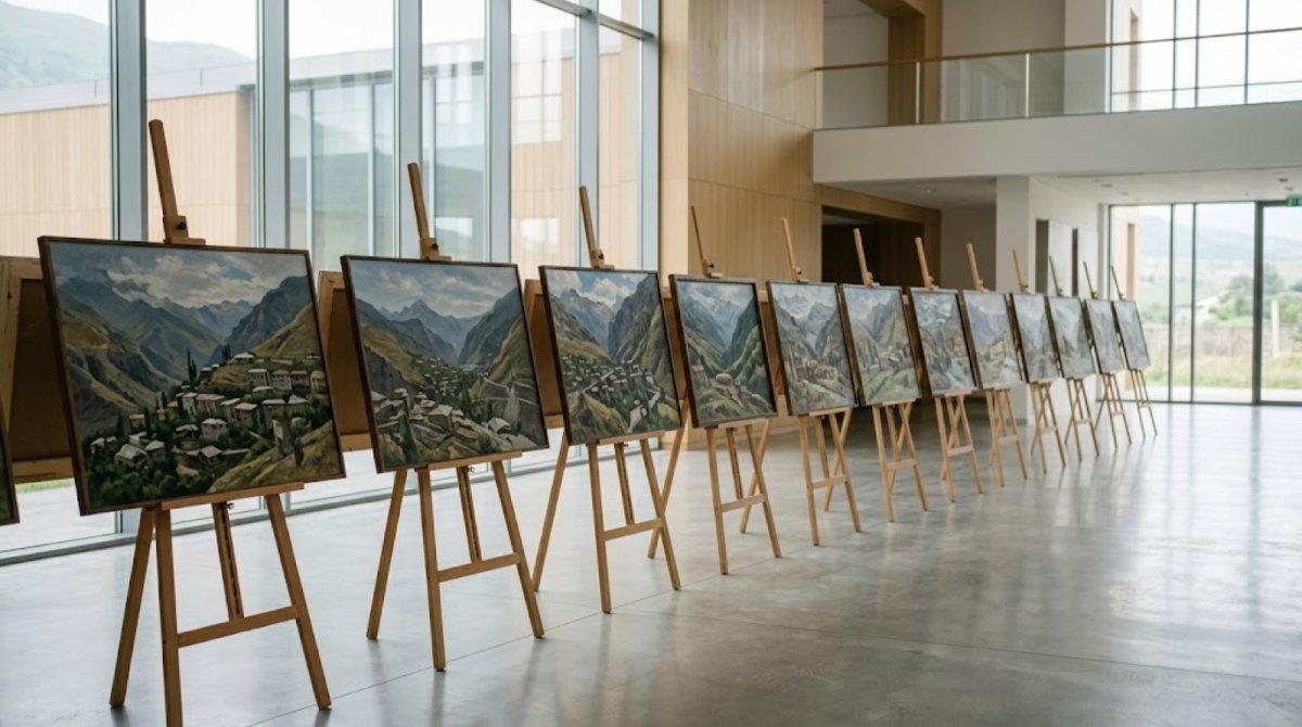 Documentary and Turkic art symposium put Karabakh's reconstruction on screen and canvas