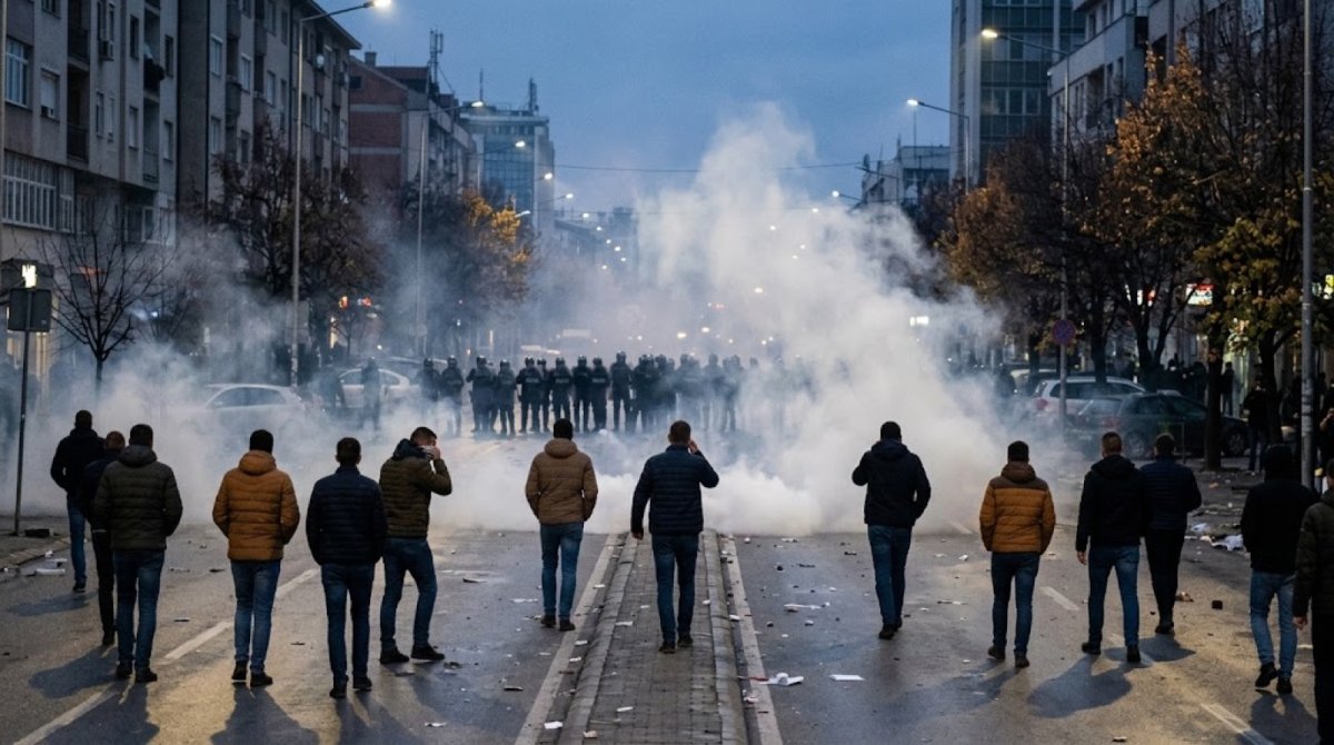 Kosovo police fire tear gas as bid to curb Hague war crimes court stalls