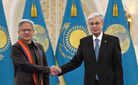 Nvidia's Huang tells Kazakhstan to turn its energy into AI on first visit